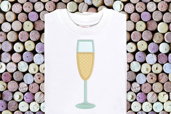 Champagne Flute Applique Embroidery Review