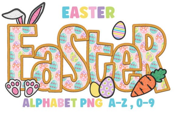 Easter Alphabet Clipart Embroidery Faux Review
