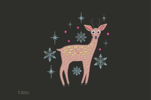 Festive Deer Embroidery Design Review