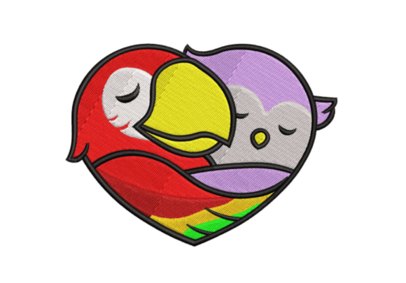 Lovebird Heart Embroidery Design Review
