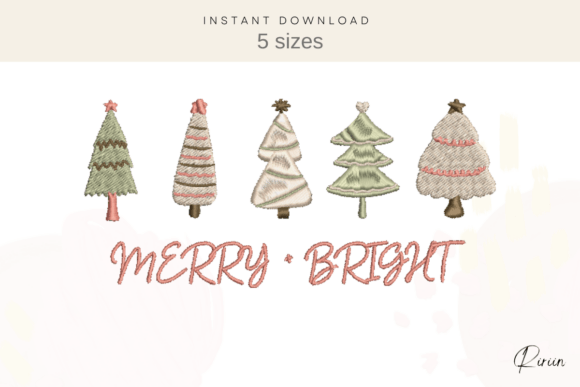 Merry Bright Christmas Trees Embroidery Review