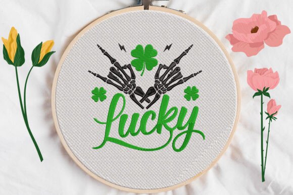 Patrick s Day Shamrock Lucky Embroidery Review