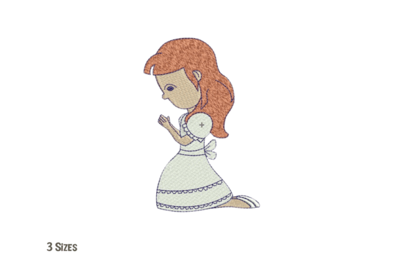 Praying Girl Embroidery Design Review