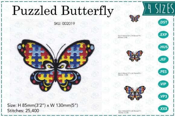 Puzzled Butterfly Embroidery Design Review
