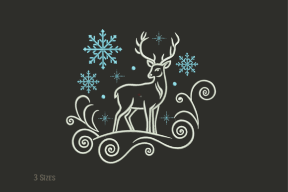 Starry Night Deer Embroidery Pattern Review