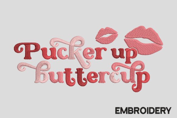 Valentine Pucker Up Butter Embroidery Review