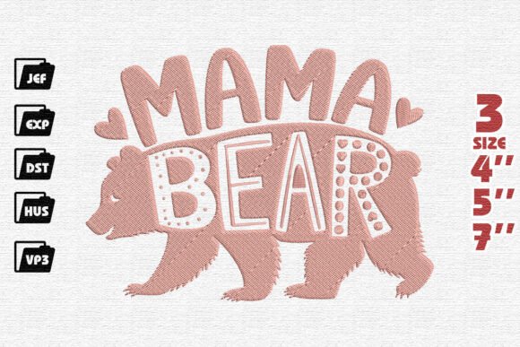 Wildly Loving Mama Bear Embroidery Review